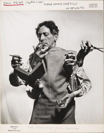 Jean Cocteau, 1949 © 2015 Philippe Halsman Archive / Magnum Photos 