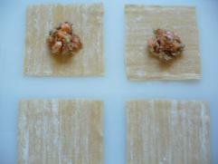 RAVIOLES AUX DEUX SAUMONS SUR COMPOTEE DE FENOUIL P1240780