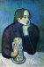 1901-02, Pablo Picasso : Le bock (Portrait de Jaime Sabartes) 1901-02, Pablo Picasso : Le bock (Portrait de Jaime Sabartes)