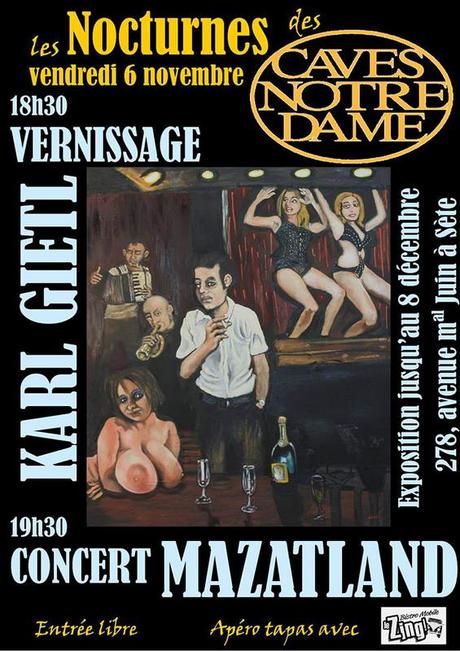 Sète : Concert avec MAZATLAND au Nocturnes des Caves Notre Dame le 6 novembre Sète : Concert avec MAZATLAND au Nocturnes des Caves Notre Dame le 6 novembre