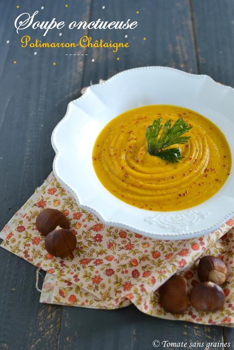 Soupe de potimarron à la châtaigne Soupe potimarron-châtaignes