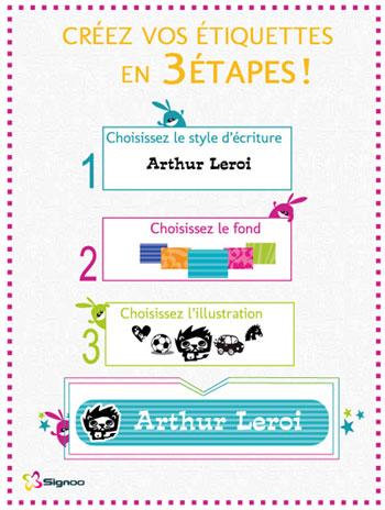 On a testé les étiquettes Signoo tiquettes en trois étapes-