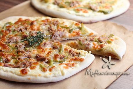 Pizza à la sauce blanche Pizza à la sauce blanche