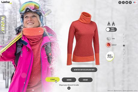 Wed’ze 2Warm, un sous-vêtement de ski réversible à 2 niveaux de chaleur