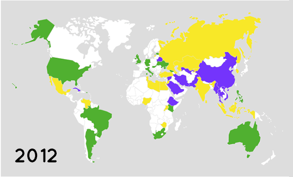 La liberté d’expression recule sur Internet Freedom on the Net from 2012 to 2015