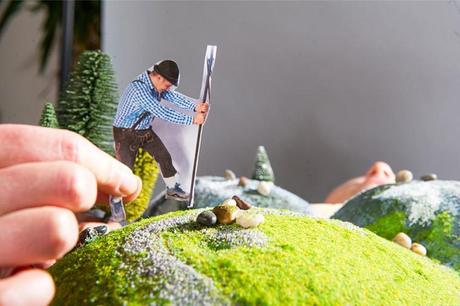 Le photographe Simon Schaffrath a transformé le ventre de sa femme enceinte en différents paysages ! pregnancy-miniature-landscapes-3