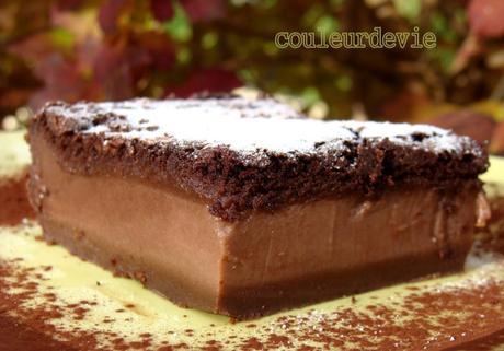 Gâteau magique version vanille et version chocolat Gâteau magique version vanille et version chocolat