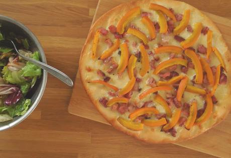 Pizza blanche au potimarron Pizza blanche au potimarron