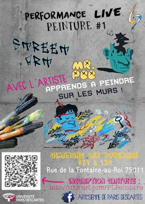 Performance Live d'art urbain avec Mister Pee Performance Live d'art urbain avec Mister Pee