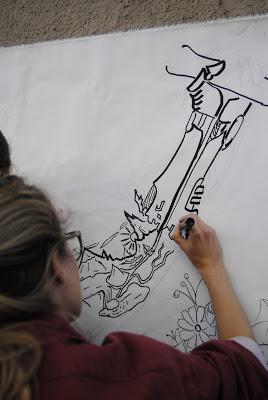 Performance Live d'art urbain avec Mister Pee Performance Live d'art urbain avec Mister Pee