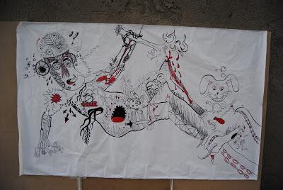 Performance Live d'art urbain avec Mister Pee Performance Live d'art urbain avec Mister Pee