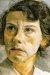 1950, Lucian Freud : Head of a woman (Portrait of Lady Elizabeth Cavendish)