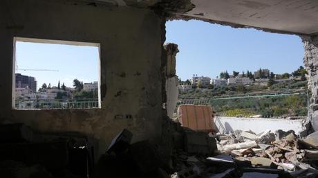 La maison détruite du cousin d'Allah et Sofiane Abu Jamal à Jabel Mukaber.