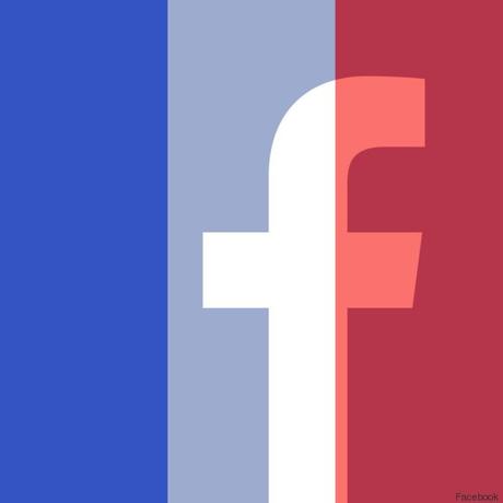 Le drapeau français sur Facebook
