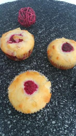 muffin moelleux framboises amande