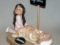 Montage avec Podologue et Sage-femme en porcelaine froide Montage avec Podologue et Sage-femme en porcelaine froide