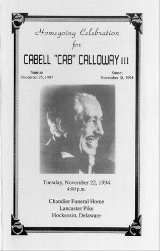 November 18, 1994: Cab Calloway dies