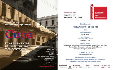 La cause des femmes carton d'invitation de la Biennale de Venise