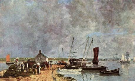 EUGENE BOUDIN - QUELQUES OEUVRES 1870 port de mer