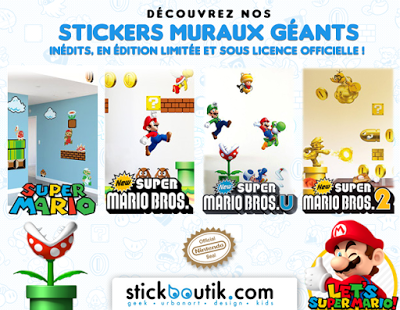 Let's Super Mario - Toute la collection de stickers muraux Super Mario Bros.