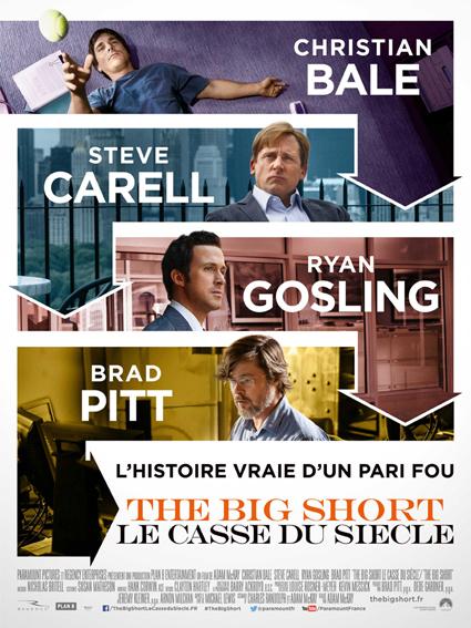 Brad Pitt, Ryan Gosling, Christian Bale s'affichent pour The Big Short!
