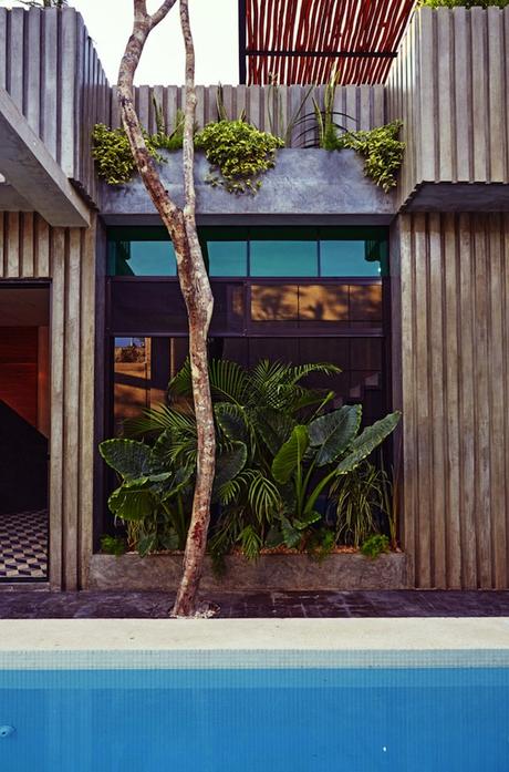 DECO : Casa T, un petit paradis mexicain studio-arquitecots-casa-t-vacation-home-in-tulum-02-800x1213
