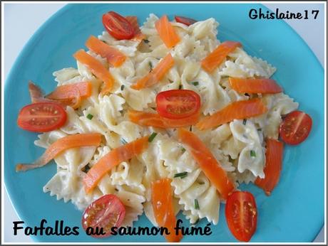 Farfalles au saumon fumé Farfalles au saumon fumé