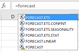 Excel : Les nouvelles fonctionnalités de prévision Forecast.ets