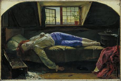 La Mort de Chatterton, Henry Wallis, 1856.