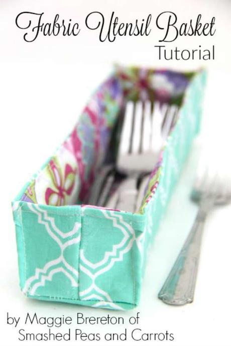 DIY : des paniers à couverts en tissu DIY : des paniers à couverts en tissu