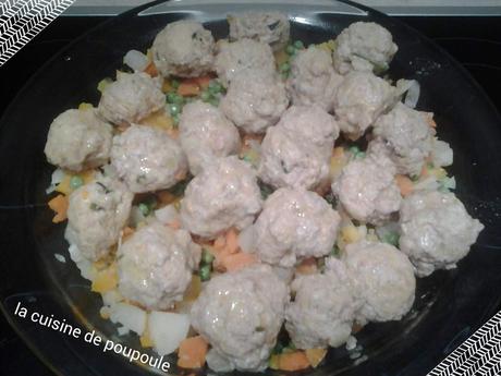 Boulette de veau et ces petits légumes au thermomix ou sans Boulette de veau et ces petits légumes au thermomix ou sans