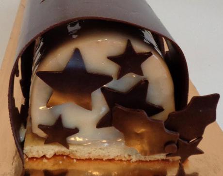 Büche de Noël 2015 : chocolat, arachides et caramel salé