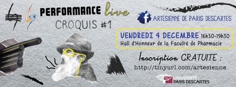 Performance Live Croquis : Portrait au Fusain Performance Live Croquis : Portrait au Fusain