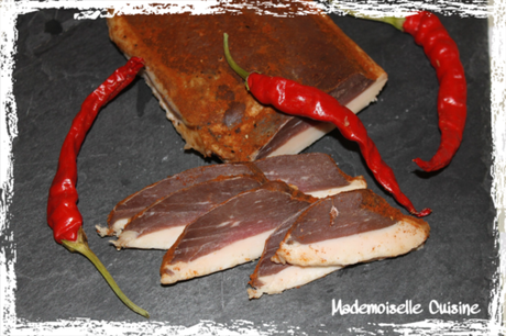 Magret de canard séché au piment fait maison Magret de canard séché au piment fait maison