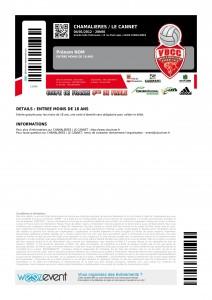 Créer une belle billetterie avec Weezevent : les e-billets e-billet volley Chamalieres weezevent