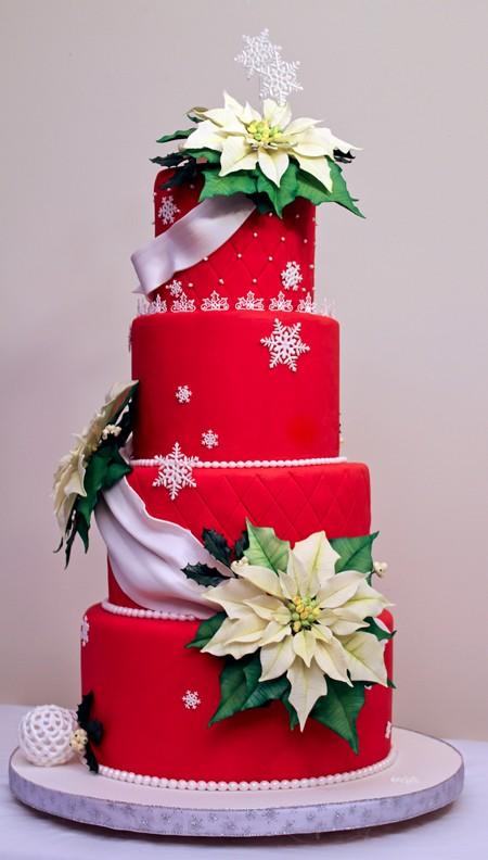 Des gâteaux pour Noël décorés en pâte à sucre {idées}