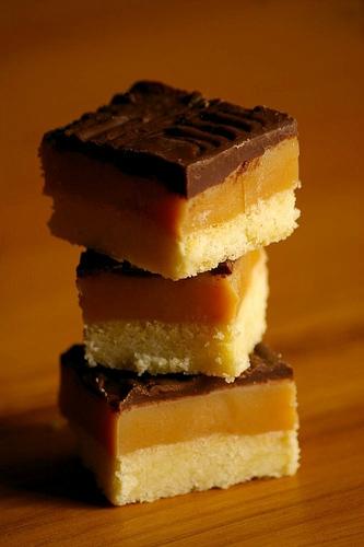 Gâteaux de fêtes shortbread-millionaire