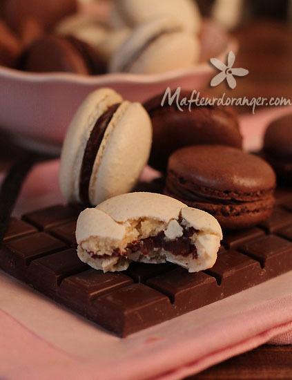 Macarons faciles à la vanille et au chocolat Macarons faciles à la vanille et au chocolat