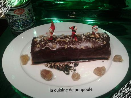 Bûche choco-marrons au thermomix ou sans Bûche choco-marrons au thermomix ou sans