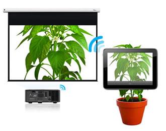Présentation collaborative en Wifi sur grand écran avec le WPS Pro d’OPTOMA Live camera