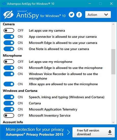 Contrôler votre vie privé sur Windows 10 Contrôler votre vie privé sur Windows 10