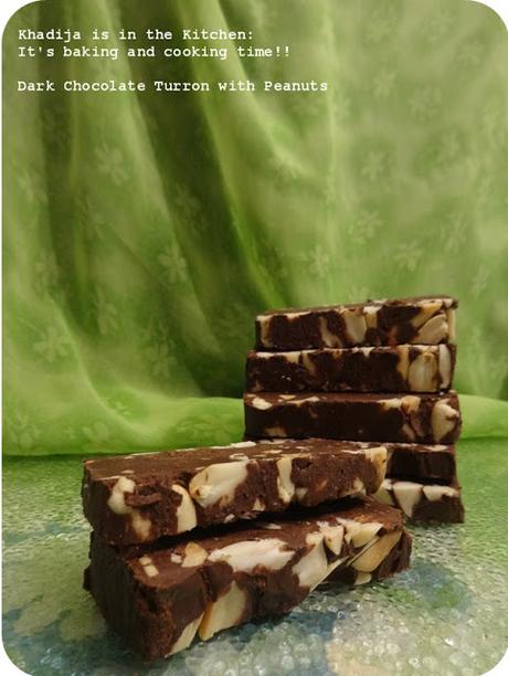 TOURON AU CHOCOLAT NOIR ET CACAHUÈTES / DARK CHOCOLATE TURRÓN WITH PEANUTS / TURRÓN DE CHOCOLATE NEGRO Y CACAHUETE TOURON AU CHOCOLAT NOIR ET CACAHUÈTES / DARK CHOCOLATE TURRÓN WITH PEANUTS / TURRÓN DE CHOCOLATE NEGRO Y CACAHUETE