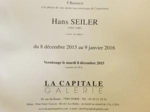Galerie « La Capitale » exposition Hans SEILER (1907-1986) » avec ses amis. IMG_0521