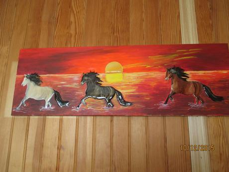 L'ESCADRON SAUVAGE (tableau N°33) L'ESCADRON SAUVAGE : decembre 2015 : PRIX DE VENTE : 300 euros