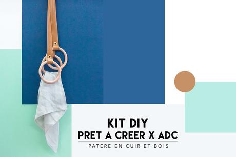 Prêt à Créer x ADC les kits DIY Kit DIY Prêt à Créer x ADC patère design en cuir et bois