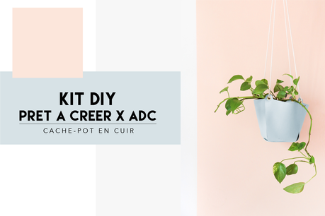 Prêt à Créer x ADC les kits DIY Kit DIY Prêt à Créer x ADC patère design en cuir et bois
