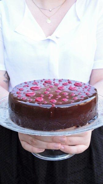 Entremet chocolat-framboise Entremet chocolat-framboise