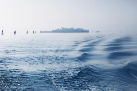 photo de la lagune de Venise (vers Burano)