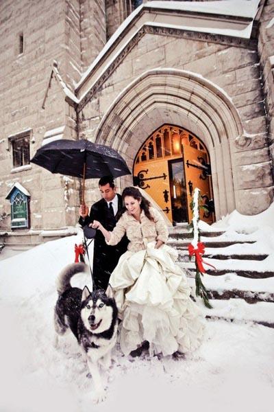 photo mariage hiver