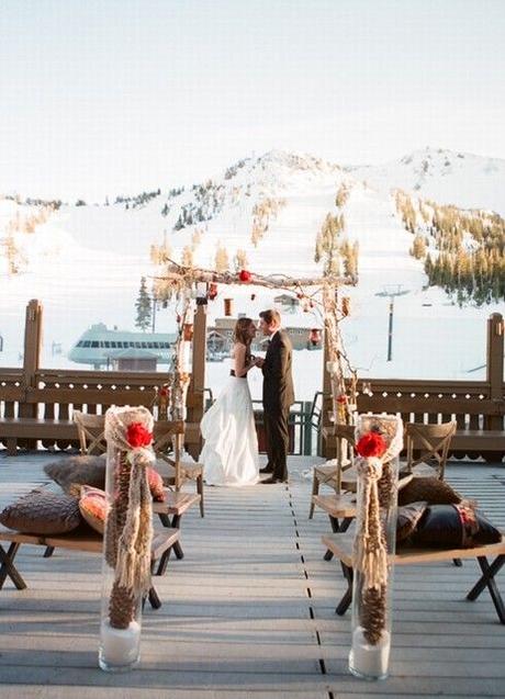 ceremonie mariage hiver